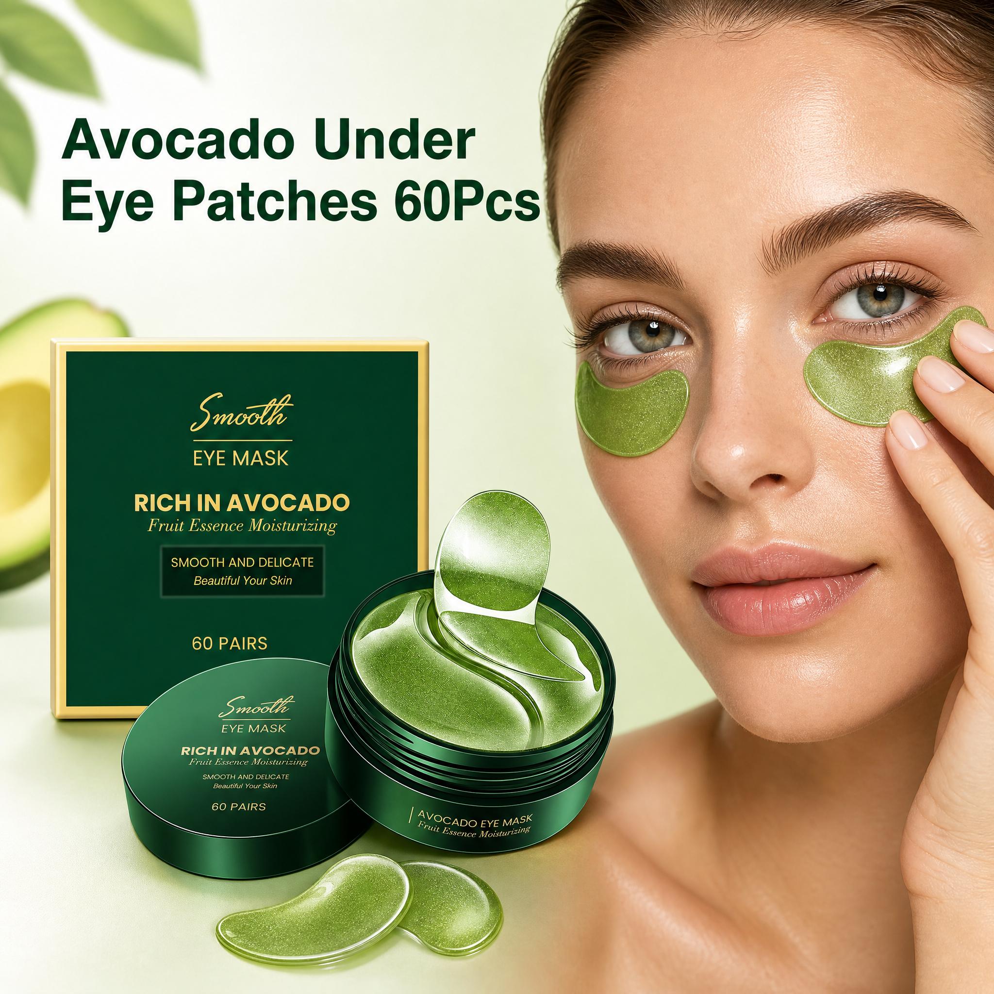 Collagen Under Eye Patches - 60개입 아보카도 콜라겐 아이 마스크, 다크서클