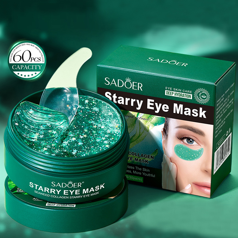 60개입/상자, 해조류 콜라겐 아이 마스크. 해초 추출 - Collagen Under Eye Patches 리뷰 및 가격