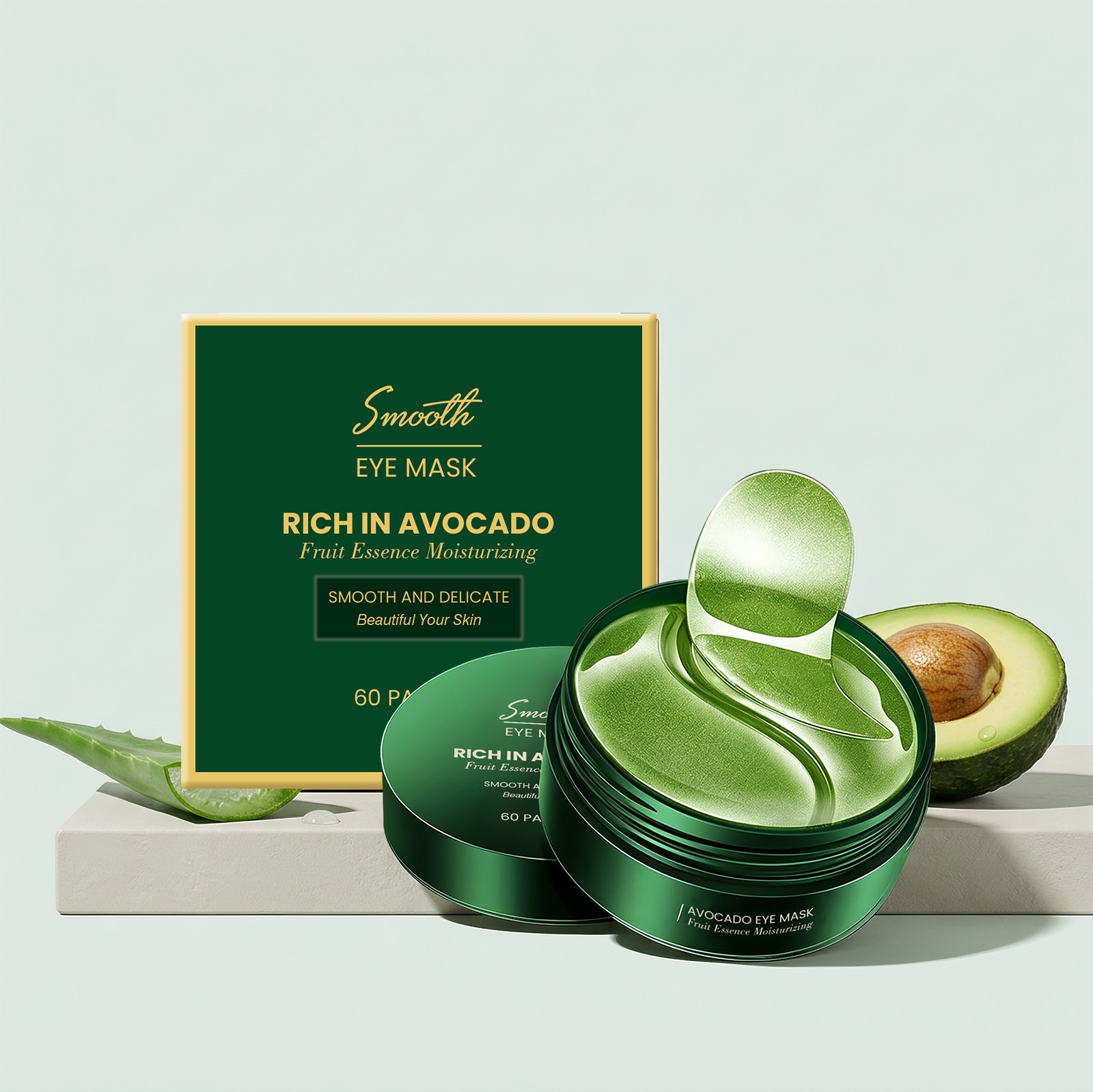 60개입 아보카도 콜라겐 아이 마스크, 다크서클 완화  - Collagen Under Eye Patches 리뷰 및 가격