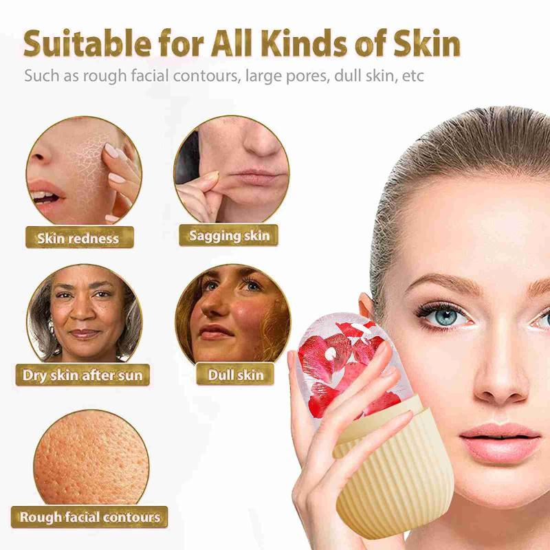 *얼음 롤러, 얼음 큐브, 미용 마사지용 실리콘 얼음  - Face Ice Roller Puffiness 리뷰 및 가격